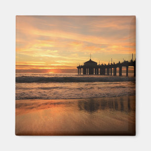 Aimant Jetty Over Beach Sunset