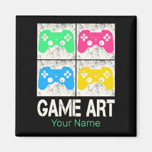 Aimant Jeu Art Vintage Gamepad Retro Contrôleur Gamepad