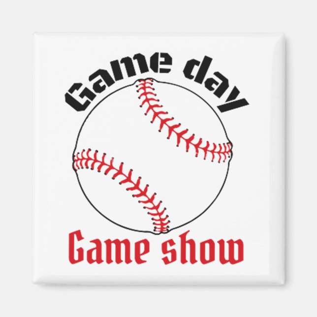 Aimant Jeu de baseball Jeu jeu (Devant)