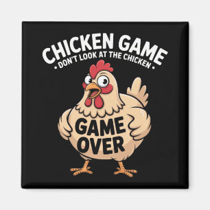 Aimant Jeu du poulet Ne regardez pas le poulet Drôle de p