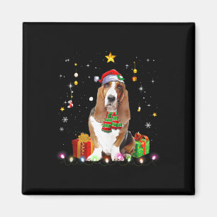 Aimant Jeu Hound Chien Arbre de Noël Chandail Noël Chiens