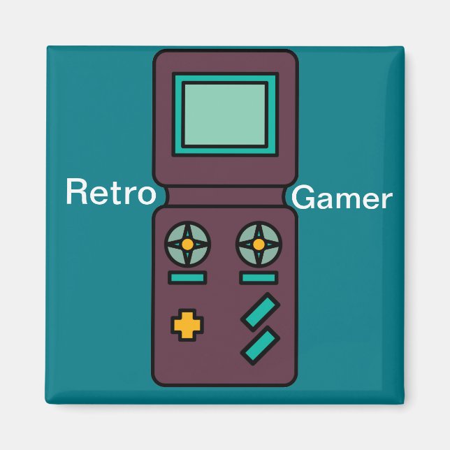 Aimant Jeu vidéo Retro (Devant)