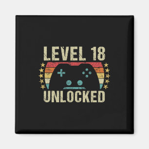 Aimant Jeu Vintage 18e anniversaire Cadeau 18 ans Garçon