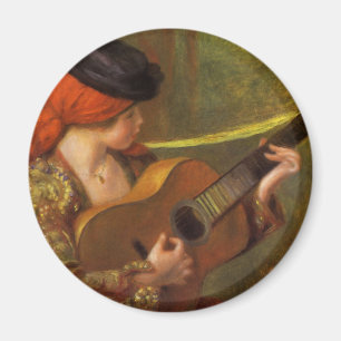 Aimant Jeune Espagnole avec guitare par Pierre Renoir