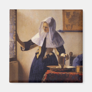 Aimant Jeune femme avec un broc de l'eau