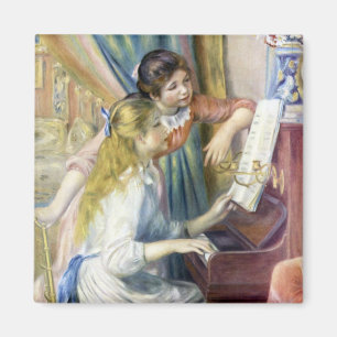 Aimant Jeunes filles au piano par Pierre Renoir