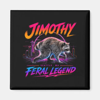 Aimant Jimothy Fvibesl Légende Seattle Wa Raton Laveur