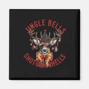 Aimant Jingle Bells Shotgun Shells Funny Hunter Hunter
