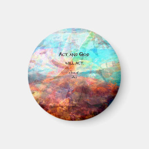 Aimant Joan d'Arc Citation avec Art sous-marin