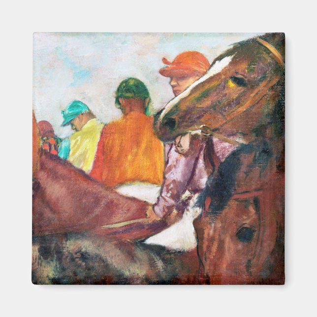 Aimant Jockey et cheval, Edgar Degas (Devant)