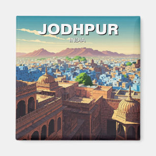 Aimant Jodhpur Inde Maisons bleues