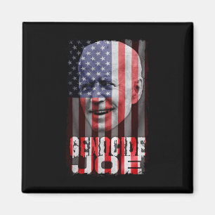 Aimant Joe Biden Génocide Anti Biden Drapeau Américain Va