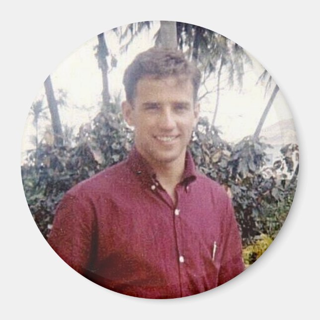 Aimant Joe Biden jeune hot stylisé (Devant)