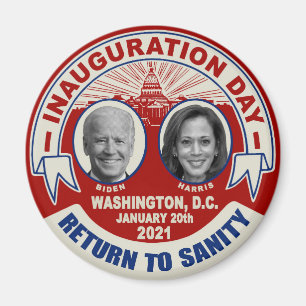 Aimant Joe Biden Kamala Harris Jour d'inauguration Souven