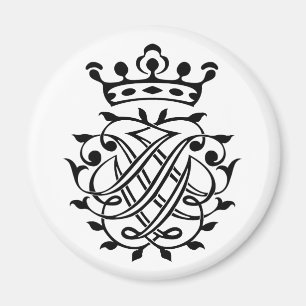 Aimant Johann Sebastian Bach Crest Monogramme Insignia