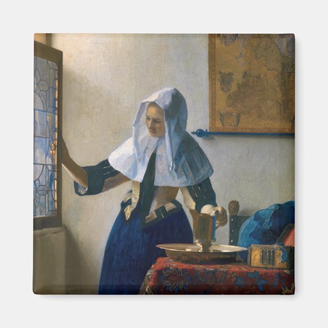 Aimant Johannes Vermeer - Femme avec un lanceur d'eau (Devant)