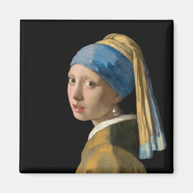 Aimant Johannes Vermeer - Fille avec une oreille perle (Devant)