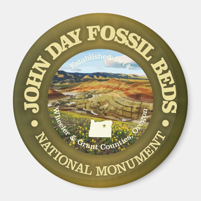 Aimant John Day Fossil Beds (NM) (Devant)