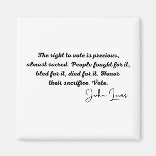 Aimant john lewis, membre du congrès, vote, la vie des No
