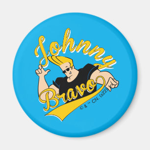 Aimant Johnny Bravo Graphisme sportif