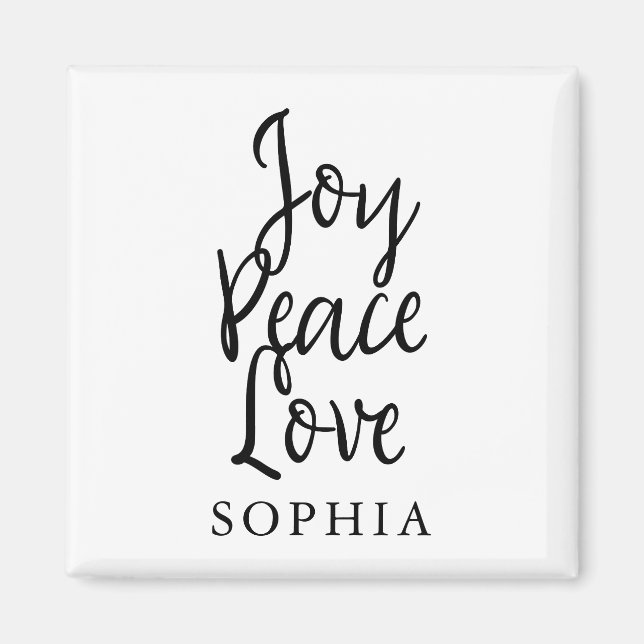 Aimant Joie Paix Amour Inspirant (Devant)