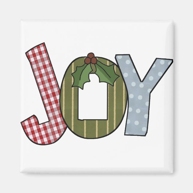 Aimant JOIE Tshirts et cadeaux de vacances (Devant)