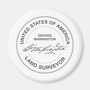Aimant Joint d'arpenteur de terre de George Washington