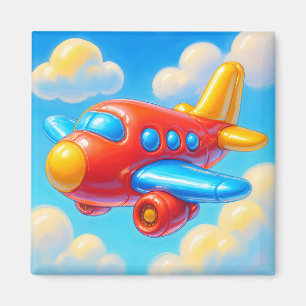 Aimant Joli avion de dessin animé