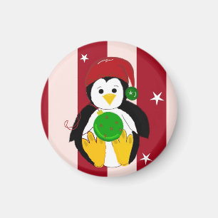 Aimant Joli bébé manchot de Noël