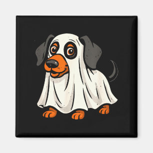 Aimant Joli chien fantôme halloween teckel