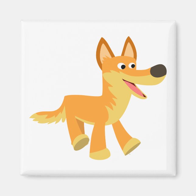 Aimant Joli Dingo Caricature (Devant)