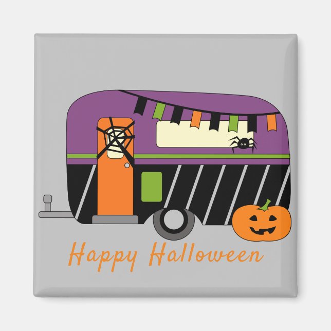 Aimant Joli Halloween RV (Devant)
