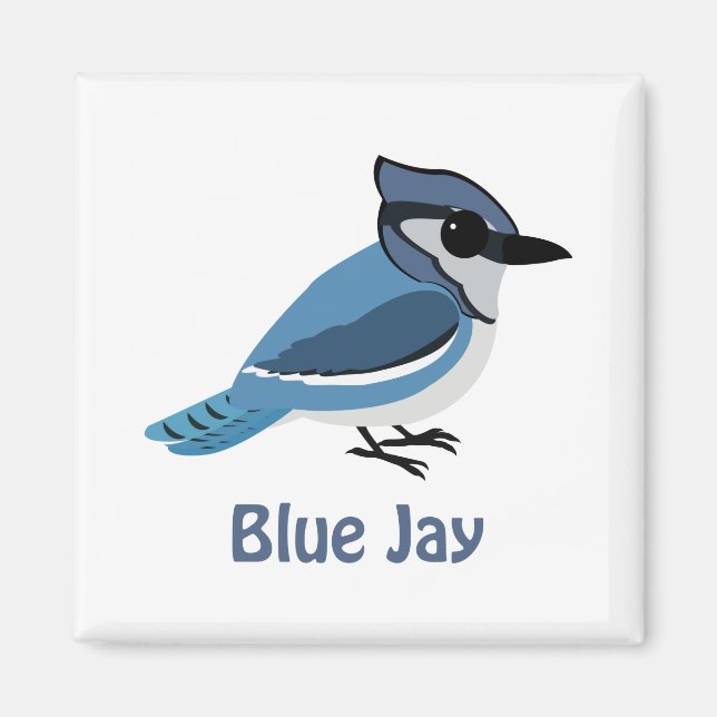 Aimant Joli Jay bleu (Devant)