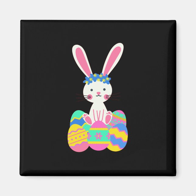 Aimant Joli lapin de Pâques (Devant)