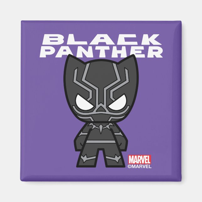 Aimant Joli Mini Panthère Noire (Devant)