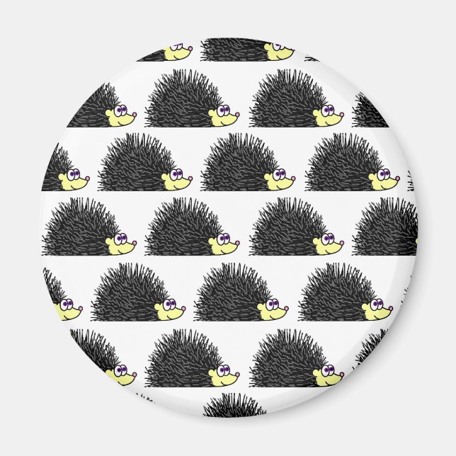 Aimant Joli Motif de dessin animé Hedgehog (Devant)