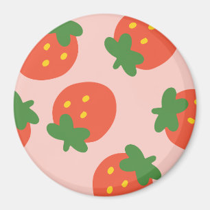 Aimant Joli motif de fraise