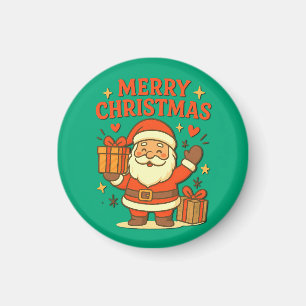 Aimant Joli Père Noël Art de Noël – Joyeux Noël