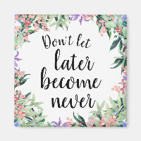 Jolie citation Motivationnelle Aquarelle Florale