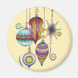 Aimant Jolie décoration de Noël, élégante et fantaisie