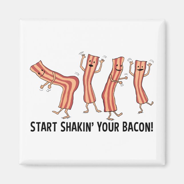 Aimant Jolie et drôle Shakin Your Bacon Dancers (Devant)