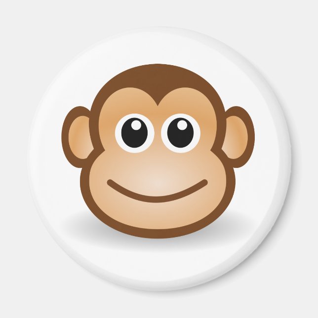 Aimant Jolie face de singe (Devant)
