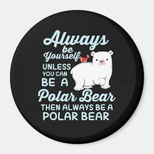 Aimant Jolie Ice Porte Un Ours Polaire Lover