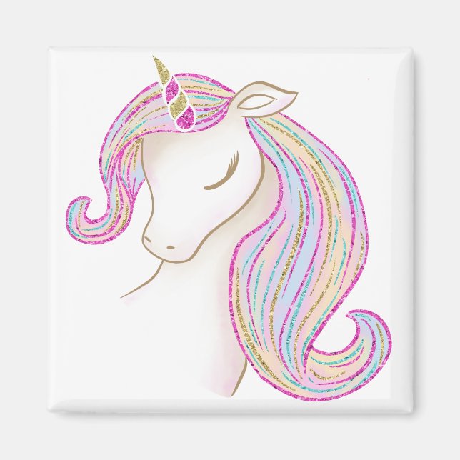 Aimant Jolie licorne (Devant)