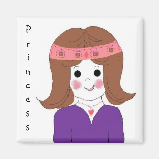 Aimant Jolie princesse (Devant)