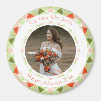 Jolie Vert Rouge Mariage Keepsaké cadeau photo