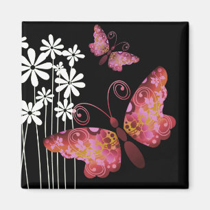 Aimant "Jolies papillons" (mauve) de Cheryl Daniels