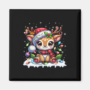 Aimant Jolis Renne Santa Noël Xmas Filles Femmes Enfant