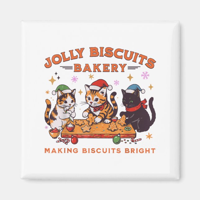 Aimant Jolly Christmas Biscuits Bakery Baking Crew Xmas C (Devant)