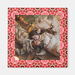 Aimant Jolly et Festive Photo de Noël Cadre photo